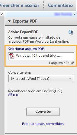 Adobe pdf to word converter not working